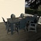 Highwood Usa Hamilton 7pc Rectangular Outdoor Patio Furniture Dining Set 84 x 42 AD-ST7HM1CO5AA-FBE - alternate 3
